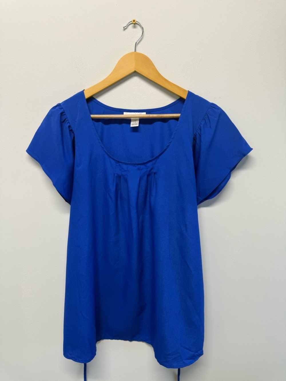 Motherhood Maternity Royal Blue Scoop Neck Maternity Top Women’s Med EUC - Picture 6 of 10